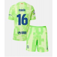 Barcelona Fermin Lopez #16 Fußballbekleidung 3rd trikot Kinder 2024-25 Kurzarm (+ kurze hosen)